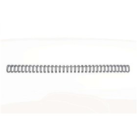 Pacote com 100 espirais de encadernação GBC Wirebind de 8 mm para encadernação com passo 3:1, redondas ou quadradas - Formato A4