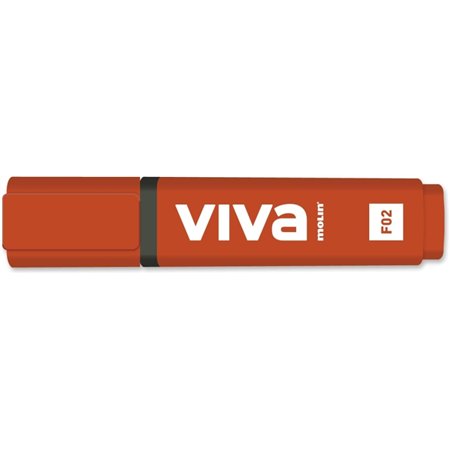 Marcador fluorescente Molin Viva - Espessura da linha entre 1 e 5 mm - Tinta à base de água - Vermelho