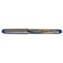Caneta-tinteiro Pilot V-Pen prateada - Descartável - Tinta líquida - Ponta de aço - Espessura da linha de 0,5 mm - Azul