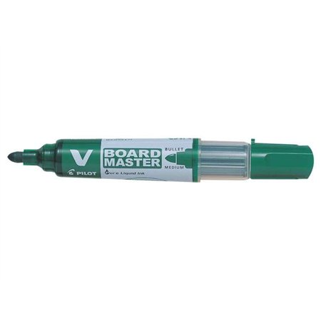Marcador para quadro branco Pilot V-Board Master Begreen - Ponta redonda de 6 mm - Espessura da linha de 2,3 mm - 91% de plástic