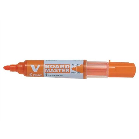 Marcador para quadro branco Pilot V-Board Master Begreen - Ponta redonda de 6 mm - Espessura da linha de 2,3 mm - 91% de plástic