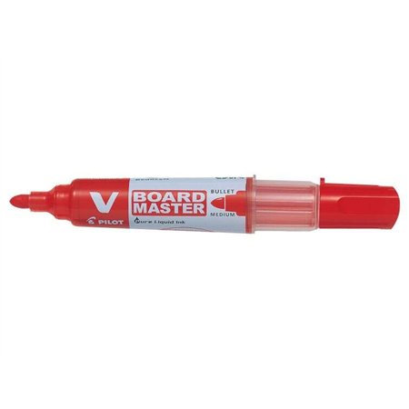 Marcador para quadro branco Pilot V-Board Master Begreen - Ponta redonda de 6 mm - Espessura da linha de 2,3 mm - 91% de plástic