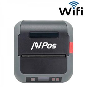 Impressora de etiquetas térmica portátil AVPos AVP-MLP900W com estojo - Resolução de 203 DPI - Velocidade de 70 mm/s - USB e Wi-