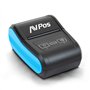 Impressora portátil térmica de bilhetes AVPos MP580R - 58 mm - Velocidade de 90 mm/s - Bluetooth e USB-C - Preta