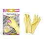 Luvas de látex Cegasa tamanho G (8-8 1/2) - Acabamento acetinado - Uso geral, doméstico, limpeza - Espessura da palma 0,45 mm - 
