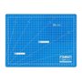 Base de Corte Dahle 10690 A4 22x30cm - 5 Camadas com Núcleo Resistente a Cortes - Linhas Guia - Azul