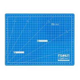 Base de Corte Dahle 10690 A4 22x30cm - 5 Camadas com Núcleo Resistente a Cortes - Linhas Guia - Azul