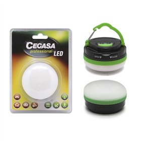 Lanterna profissional Cegasa com 5 LEDs e 30 lúmens - Gancho para pendurar - 5 modos de iluminação - Resistente a choques e água