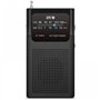 Rádio portátil analógico FM/AM SPC Icy Max - Entrada de 3,5 mm - Antena telescópica - Alimentação por bateria - Preto