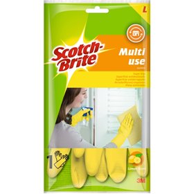 Luvas multiuso Scotch-Brite, pacote com 2 unidades - Tamanho G - Amarelas