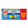 Conjunto de 3 esponjas de limpeza Scotch-Brite Delicate para cozinha - Proteção para os dedos - Compre 2 e leve 1 grátis - Não r