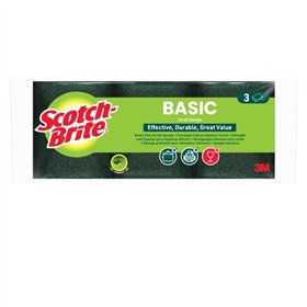 Conjunto de 3 esponjas de fibra verde Scotch-Brite - Verde escuro