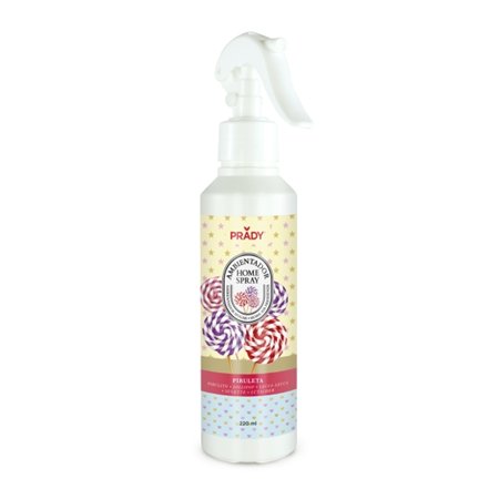 Prady Home Spray Aromatizador de Ambientes em Formato de Pirulito - Frasco de 220ml - Frasco Spray