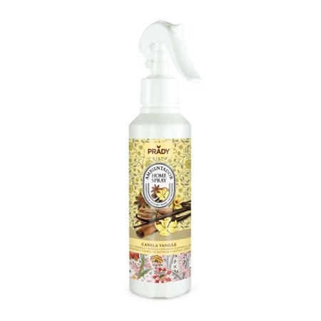 Spray Aromatizador de Ambientes Prady com Canela e Baunilha - Frasco de 220ml - Frasco Spray