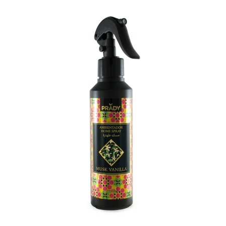 Spray Aromatizador de Ambientes Prady Home - Coleção Oriental Musk Vanilla - Frasco de 220ml - Frasco Spray