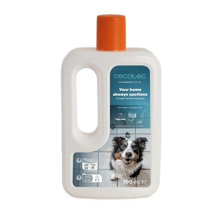 Cecotec Clean and Wash TotalFresh Líquido de Limpeza - 700ml - Multissuperfícies - Compatível com Carpetclean, Conga e Freego