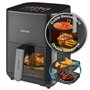Fritadeira Elétrica Cecotec Cecofry e Grill Duoheat 4000 3 em 1 - Potência de 1900W - Resultados Uniformes - Grill - Pizzas Croc