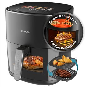Fritadeira Elétrica Cecotec Cecofry e Grill Duoheat 6500 3 em 1 - Potência de 2200W - Chapa - Grelha - Capacidade de 6,5L - Cont