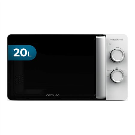 Micro-ondas de bancada Cecotec Proclean 3010 sem prato giratório - Potência de 700 W - Capacidade de 20 L - Revestimento cerâmic