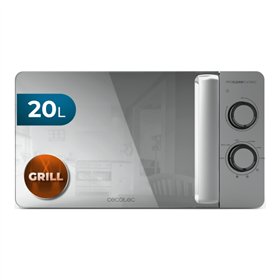 Micro-ondas Cecotec Proclean 3160 com base plana e espelho, sem prato giratório - Potência de 700 W - Capacidade de 20 L - Grill