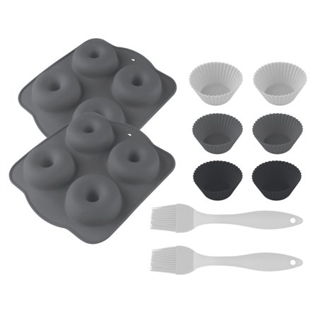 Conjunto de Formas para Donuts e Muffins Cecotec Cecofry SweetBake - Compatível com Fritadeiras de 6 a 8L - Livre de BPA - Super