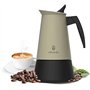 Cafeteira italiana Cecotec Piccolina 600 para 6 xícaras, aço inoxidável - Capacidade de 300ml - Vedação de silicone - Compatível
