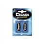 Cegasa Power Plus 2 Pacote com 2 Pilhas R14 C - Pilhas de solução salina para aparelhos de baixo consumo