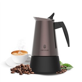 Cafeteira italiana Cecotec Piccolina 900 para 9 xícaras - Aço inoxidável - Adequada para fogões a gás, elétricos e vitrocerâmico