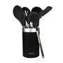 Conjunto de utensílios de cozinha Cecotec Polka Excellence Force com 9 peças - Cabo com efeito madeira - Silicone antiaderente -