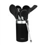 Conjunto de utensílios de cozinha Cecotec Polka Exclusive em madeira e pedra, com 9 peças - Inclui suporte - Materiais: silicone