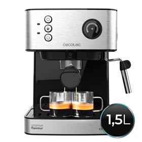 Máquina de café expresso profissional Cecotec Power Espresso 20 com bico de vapor - Capacidade de 1,5L - Pressão de 20 bar - Res