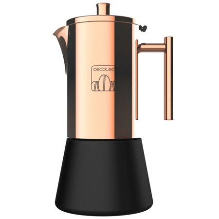 Cafeteira italiana Cecotec Moking 200 para 2 xícaras - Aço inoxidável - Pode ser lavada na lava-louças - Vedação de silicone - V