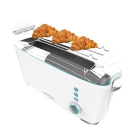 Torradeira Cecotec Toast and Taste ExtraW com Abertura Longa - 1000W - Abertura Extra Larga XL - Aquecedor de Pães - Funções de 