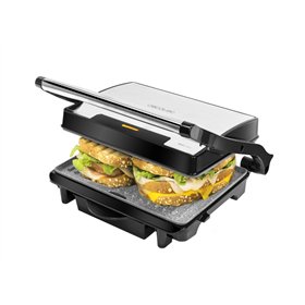 Grelha Elétrica Cecotec Rock'nGrill 1500 Rapid - Potência de 1500W - Revestimento Antiaderente - Bandeja Coletora de Gorduras - 