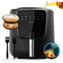 Fritadeira Elétrica Cecotec Cecofry Rain Pack - 1550W - Dosagem Automática - Capacidade de 5,5L - 8 Menus Pré-programados - Pain