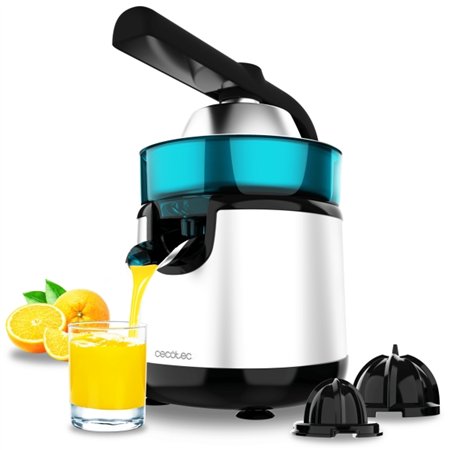 Espremedor de frutas manual elétrico Cecotec EssentialVita Hyden 120 em aço inoxidável - Potência de 120 W - Capacidade de 250 m