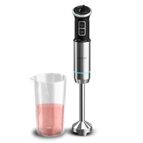 Liquidificador de mão Cecotec Power Neutron 1100MAX - 1100 W - Lâminas de titânio - Protetor anti-respingos - Velocidade ajustáv