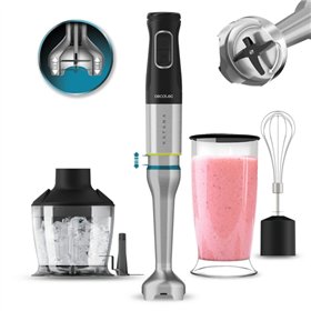 Liquidificador de mão Cecotec Katana 12 Chop - 1200 W - Função oscilante - Lâminas de titânio - 21 velocidades - Protetor anti-r