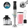 Liquidificador de mão Cecotec Katana 12 Chop - 1200 W - Função oscilante - Lâminas de titânio - 21 velocidades - Protetor anti-r