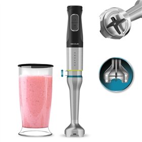 Liquidificador de mão Cecotec Katana 12 Jar G - Potência de 1200 W - Lâminas de titânio - Função oscilante - 21 velocidades - Pr