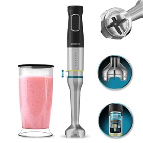 Liquidificador de mão Cecotec Katana com jarra de 15 litros - Potência de 1500 W - Função oscilante - Lâminas de titânio - 21 ve