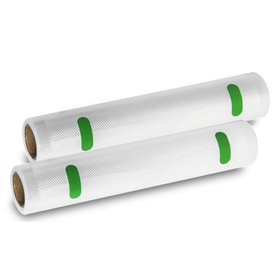 Cecotec Pacote com 2 rolos de 6m para seladora a vácuo - Temperatura ajustável - 20cm de largura - Transparente