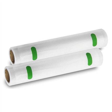 Cecotec Pacote com 2 rolos de 6m para seladora a vácuo - Temperatura ajustável - 20cm de largura - Transparente