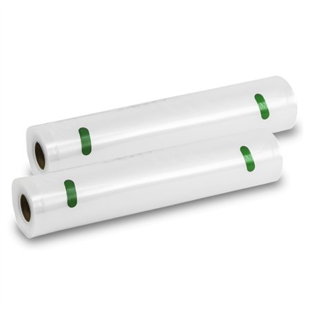 Cecotec Pacote com 2 rolos de 6m para seladora a vácuo - Temperatura ajustável - 28cm de largura - Transparente