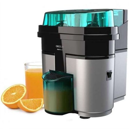 Extrator de Suco Elétrico Cecotec EssentialVita Twice Preto 90W - Copo de 0,5L - Cabeça Dupla com Cortador - Filtro de Polpa
