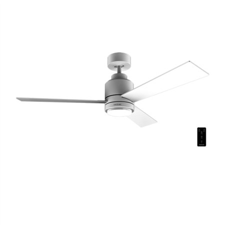Ventilador de teto Cecotec EnergySilence Aero 4850 Style branco com 3 pás e luz integrada - 30W - 122cm de diâmetro - LED de 22W