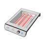 Torradeira horizontal Cecotec Turbo Easy Toast Inox - 900 W - 3 elementos de aquecimento de quartzo - 6 níveis de tostagem - Com