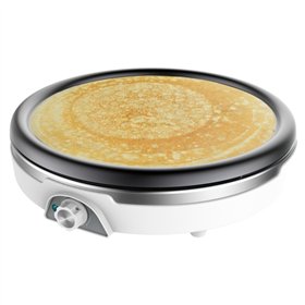 Crepeira Cecotec Fun Crepestone XL Inox - 1350W - Aço Inoxidável - 38cm de Diâmetro - Antiaderente - Placa Removível - Temperatu