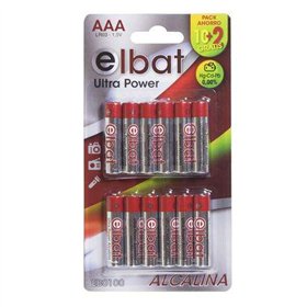 Pacote com 12 pilhas alcalinas Elbat LR03/AAA