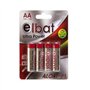 Pacote com 4 pilhas alcalinas LR6/AA da Elbat